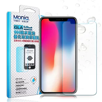 MONIA iPhone X 日本頂級疏水疏油9H鋼化玻璃膜