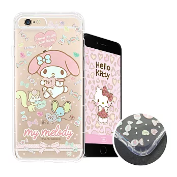 三麗鷗授權My Melody美樂蒂 iPhone 6s 4.7吋 氣墊空壓殼(糖果) 有吊飾孔