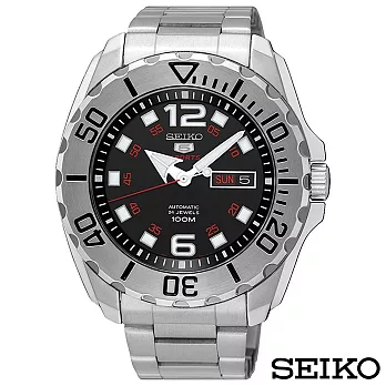 SEIKO精工 精工5號運動風夜光機械錶 SRPB33K1