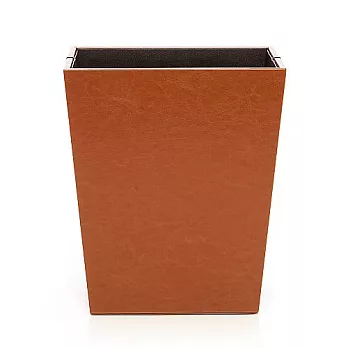 finara費納拉-皮革梯形垃圾桶.紙簍-(愛馬仕橘)