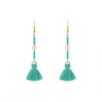 Snatch 薄荷星球流蘇耳環 - 薄荷之春 / [Snatch] Planet of Mint Tassel Earrings - Mint