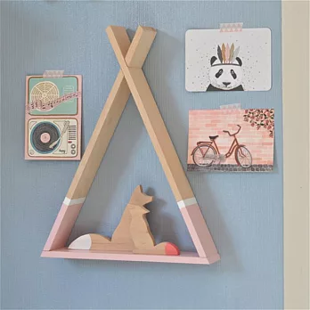 荷蘭 Petit Monkey – 粉紅三角組合置物架