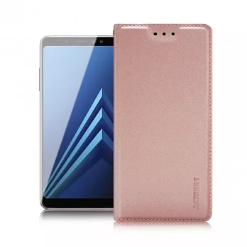 XM SAMSUNG Galaxy A8 2018版 鍾愛原味磁吸皮套玫瑰金