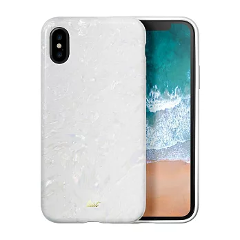 LAUT iPhone X POP系列手機保護殼北極珍珠白
