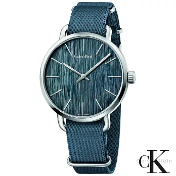 CalvinKlein休閒風尚木質感石英腕錶K7B211WL