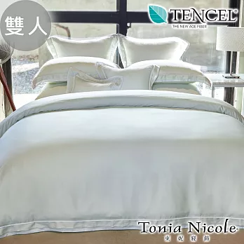 【Tonia Nicole東妮寢飾】智慧女神環保印染100%萊賽爾天絲刺繡被套床包組(雙人)