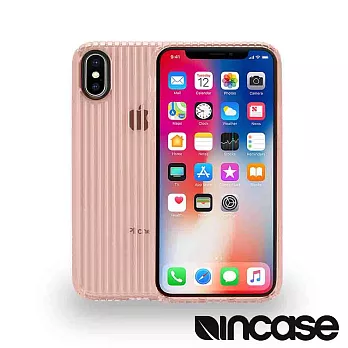 INCASE Protective Guard iPhone X 條紋彈性背 (玫瑰金)