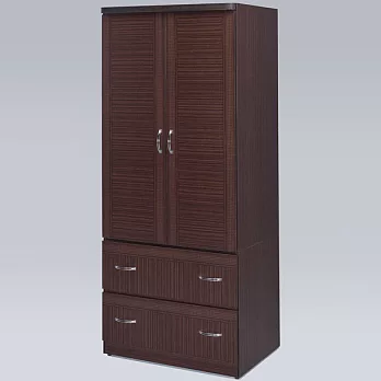 《Homelike》道格2.5x6尺衣櫃(胡桃色)