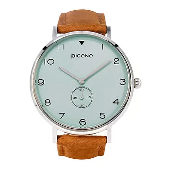 PICONO SPY S 系列 輕薄真皮錶帶中性錶- / YS-7204綠色