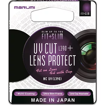 Marumi FIT+SLIM L390廣角薄框多層鍍膜UV保護鏡(62mm/公司貨)