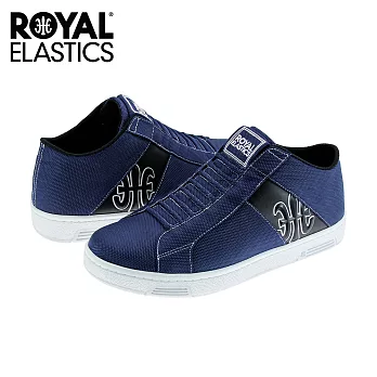 【Royal Elastics】男-Icon Washed Mid 中筒 休閒鞋-藍/白(02774-595)US7藍/白