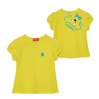 WHY AND 1/2 mini 合身版棉質萊卡T恤 0M-4Y 多色可選80黃色