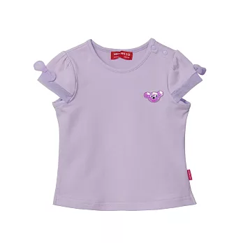 WHY AND 1/2 mini 網紗袖棉質萊卡T恤 1Y-4Y 多色可選80紫色