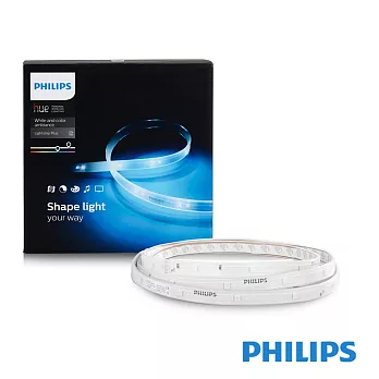 【飛利浦 PHILIPS】個人連網智慧照明_LED 彩色條燈 hue Lightstrip Plus 2M Base