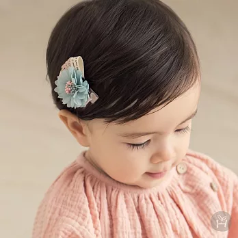 Happy Prince Flavin女嬰童花朵安全髮夾 韓國製薄荷