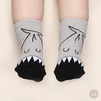 Happy Prince 童趣牙齒動物嬰童短襪 韓國製6-12M鯊魚