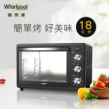 Whirlpool惠而浦 18公升不鏽鋼機械式烤箱 WTOM181B