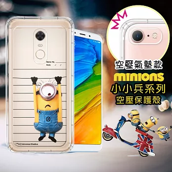 官方授權 Minions小小兵 紅米5 Plus 空壓安全手機殼(筆記本)