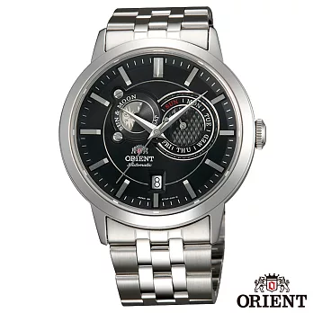 ORIENT東方錶匠心工藝日月相錶系列藍寶石機械腕錶-米色x41.5mmFET0P002W0