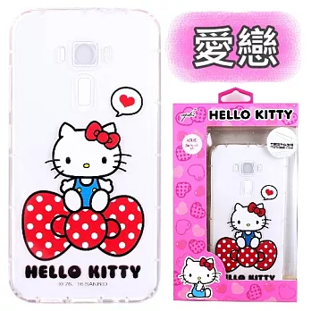 【Hello Kitty】ASUS ZenFone 3 Deluxe (5.7吋) ZS570KL 彩繪空壓手機殼愛戀