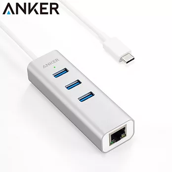 Anker集線器USB-C to 3-Port USB 3.0 Hub with Ethernet Adapter A8303041