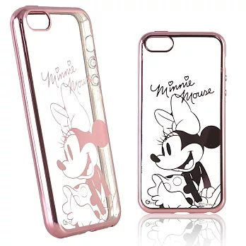 【Disney 】iPhone 6 /6s 時尚質感電鍍系列彩繪保護套-人物系列米妮