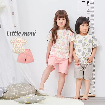 Little moni 家居系列短袖套裝100粉紅