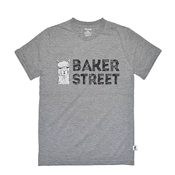 【U】BAKER STREET貝克街 - ALPACA LOGO PRINTED 002SSBCT(二色可選)S - 灰色