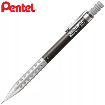 日本Pentel配色款SMASH製圖筆Q1005低重心經典自動鉛筆飛龍0.5mm黑色配色版