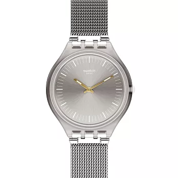 Swatch經典魅力潮流夜光石英米蘭帶腕錶 SVOM100M