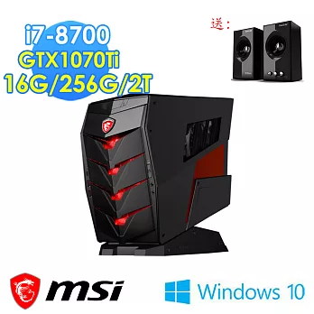 msi微星 Aegis 3 Plus 8RG-231TW i7-8700K GTX1070Ti Win10 電競桌機