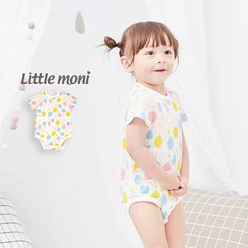 Little moni 家居系列短袖包屁衣70彩色