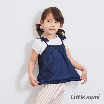 Little moni 女孩兩件式上衣80深藍