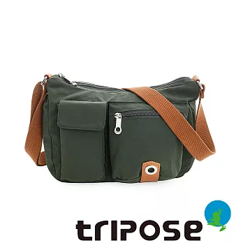 tripose MOVE系列多口袋斜背包綠色