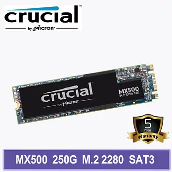 Micron 美光 CrucialMX500 250GB M.2 2280 SATAⅢ 固態硬碟