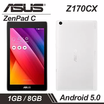 【贈好禮】華碩 ASUS ZenPad C 7.0 (Z170CX) 7吋追劇平板 1G/8G Wi-Fi版 - 白色