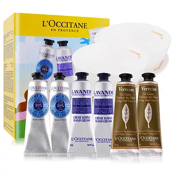 L’OCCITANE 歐舒丹 經典護手霜(乳油木+馬鞭草+薰衣草)贈歐蕾碗盤組