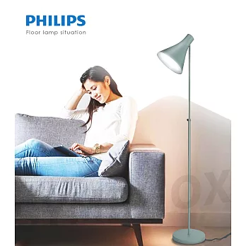 【飛利浦 PHILIPS LIGHTING】迪因落地燈-黑色(42261)鐵灰色