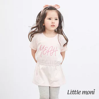 Little moni 歡樂YEAH長版上衣80粉紅