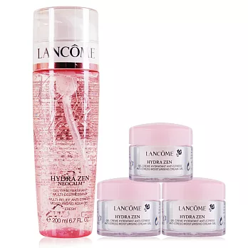 LANCOME 蘭蔻 超水妍舒緩保濕凝露(200ml)+舒緩保濕水凝霜(15ml)X3