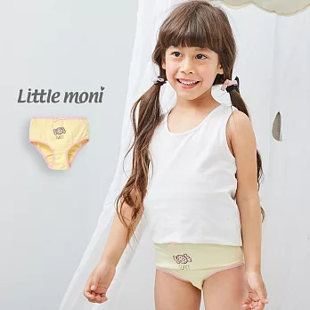 Little moni 家居系列女童三角內褲100黃色
