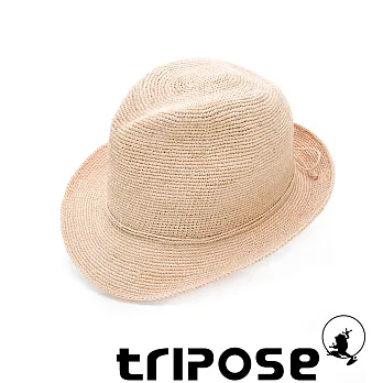 tripose 經典微旅-100%手工Raffia紳士遮陽草帽-單色-帽簷-5cm 自然色