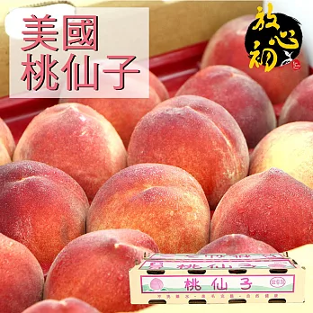 【放心初】美國加州桃仙子水蜜桃 原封箱 21~24粒 (約5Kg)