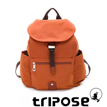 tripose MEMENTO系列微皺尼龍輕量防潑水後背包-小 鮮香橙色
