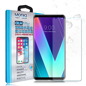 MONIA LG V30S ThinQ 日本頂級疏水疏油9H鋼化玻璃膜 玻璃保護貼(非滿版)