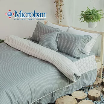Microban《無光晝末》美國抗菌雙人五件式舖棉兩用被床罩組