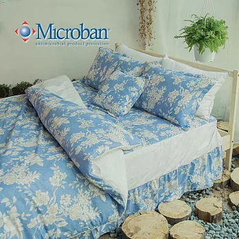Microban《碧天晴光》美國抗菌雙人五件式舖棉兩用被床罩組