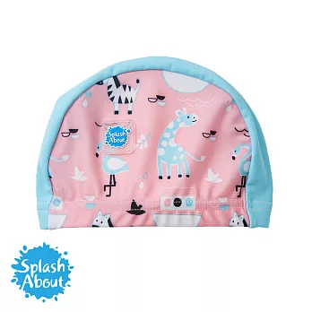 潑寶 Splash About UV Swim Hat 抗UV泳帽 - 粉紅動物園0-18M