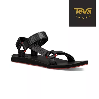 TEVA 美國 男 Original Universal Moto 金屬扣環皮革涼鞋-US7黑