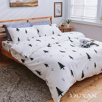 《DUYAN 竹漾》台灣製天絲絨單人床包涼被三件組-極簡生活